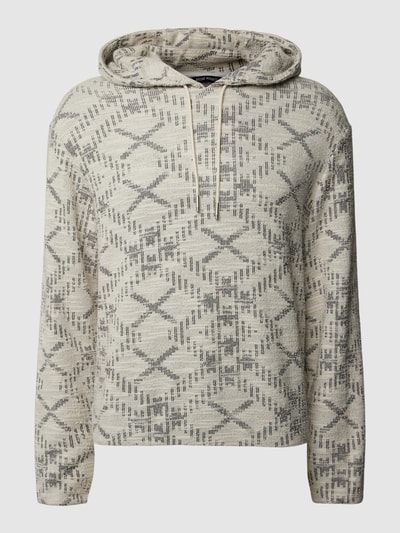 Antony Morato Hoodie mit Allover-Muster Offwhite 1