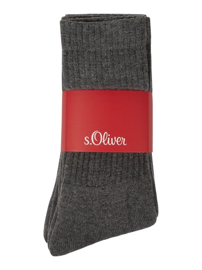 s.Oliver RED LABEL Sokken met stretch, set van 3 paar  Antraciet - 2