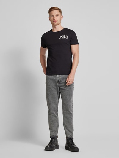 Polo Ralph Lauren T-shirt met labelprint Zwart - 1