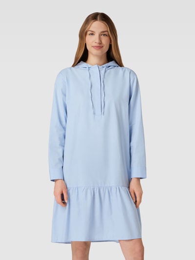 Smith and Soul Knielanges Kleid mit Kapuze Hellblau 4