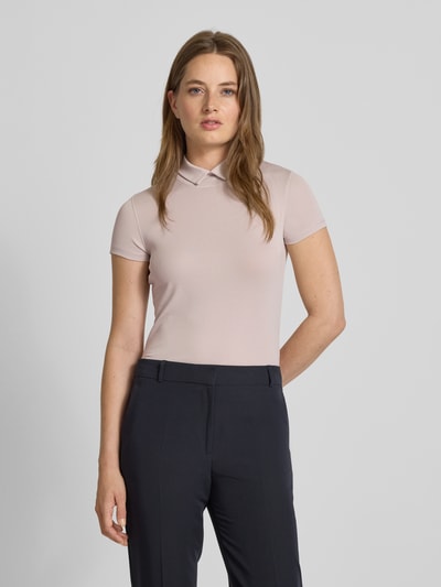 Marc Cain T-shirt van een mix van katoen en elastaan met col Kit - 4