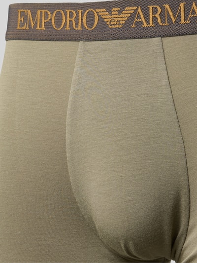 Emporio Armani Boxershorts mit elastischem Logo-Bund im 2er-Pack Lind 2