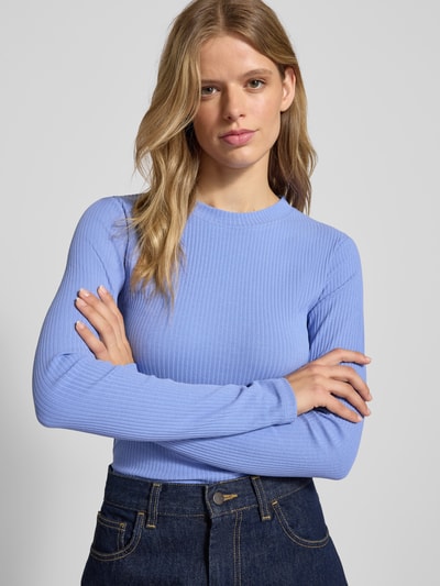 Marc O'Polo Denim Slim Fit Langarmshirt aus Baumwoll-Mix Bleu 3