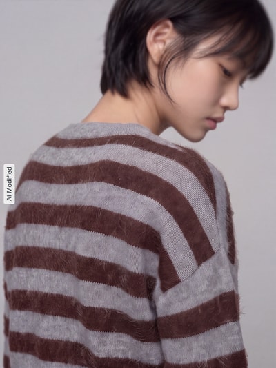 Jake*s Casual Regular Fit Strickjacke aus reinem Kaschmir Silber Melange 3