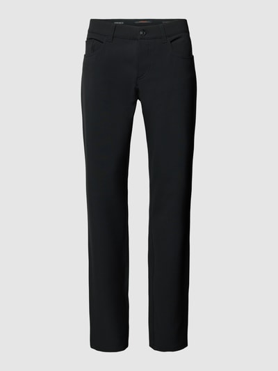 ALBERTO Slim fit broek met steekzak, model 'PIPE' Zwart - 2