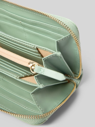 VALENTINO BAGS Portemonnee met labelapplicatie, model 'OCARINA' Lichtgroen - 3