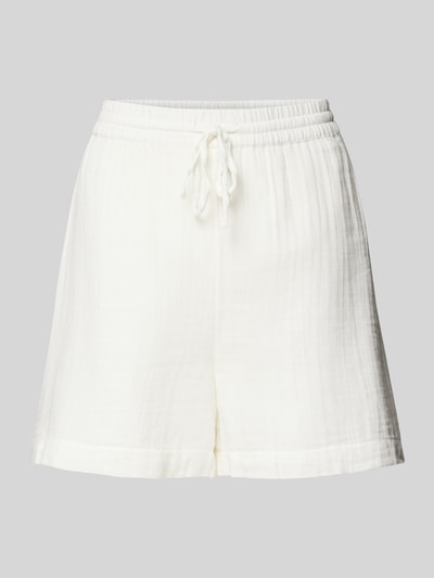 Pieces High Waist Shorts mit elastischem Bund Modell 'STINA' Weiss 2