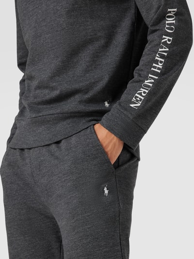 Polo Ralph Lauren Underwear Sweatpants mit Label-Print Modell 'LOOPBACK' Mittelgrau Melange 3