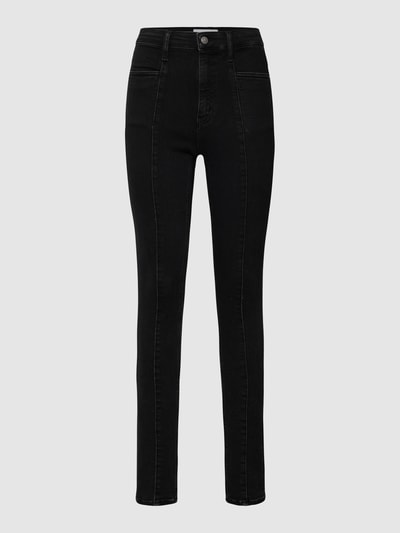 Calvin Klein Jeans High Rise Jeans mit Ziernähten Black 2