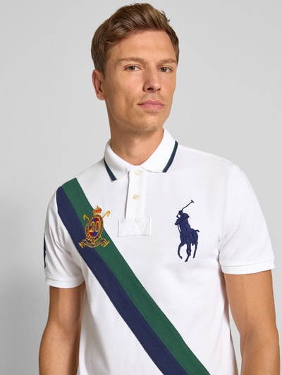 Polo Ralph Lauren Regular fit poloshirt met motief- en logostitching Wit - 3