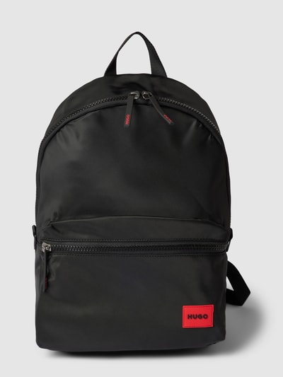 HUGO Rucksack mit Label-Detail Modell 'Erik' Black 2