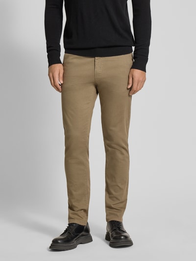 BOSS Orange Slim fit chino van katoenmix Beige - 4