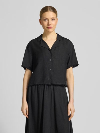 Tommy Hilfiger Boxy Fit Leinenbluse mit Viskose-Anteil BLACK 4