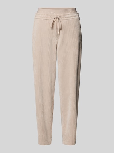 Cambio Corduroy broek met elastische band, model 'EDEN' Beige - 2