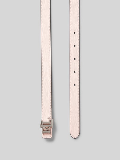 Lauren Ralph Lauren Leren riem met labelapplicatie Rosé - 3