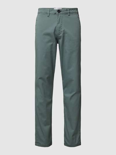 SELECTED HOMME Slim fit stoffen broek in effen design, model 'Miles' Groen - 2