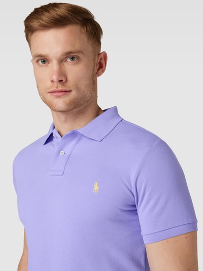 Polo Ralph Lauren Slim Fit Poloshirt mit Logo-Stitching Royal 3