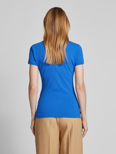 Polo Ralph Lauren Poloshirt mit Label-Stitching Modell 'JULIE' Blau 5