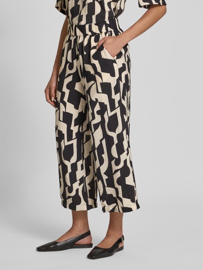 s.Oliver RED LABEL Loose Fit Culotte aus Viskose-Mix BLACK 4