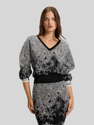 BOSS Regular Fit Strickpullover aus Viskose-Mix Modell 'FORANDINA' Black 4