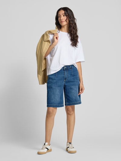 Buena Vista Straight leg korte jeans met siernaden Blauw - 1
