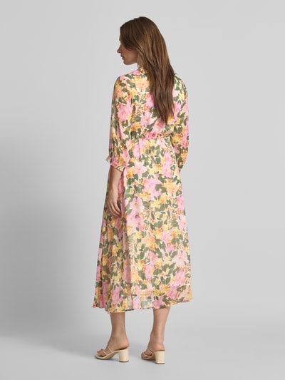 More & More Midikleid mit V-Ausschnitt und Bindegürtel Multi Stylebop 5