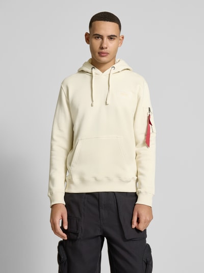 Alpha Industries Hoodie mit Kapuze Offwhite 4