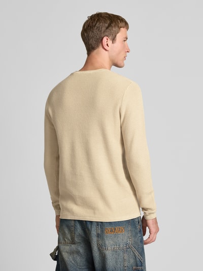 Only & Sons Regular fit gebreide pullover van puur katoen, model 'ERIC' Offwhite - 5