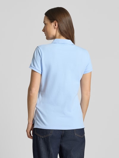 Polo Ralph Lauren Koszulka polo o kroju slim fit z mieszanki bawełny Jasnoniebieski 5