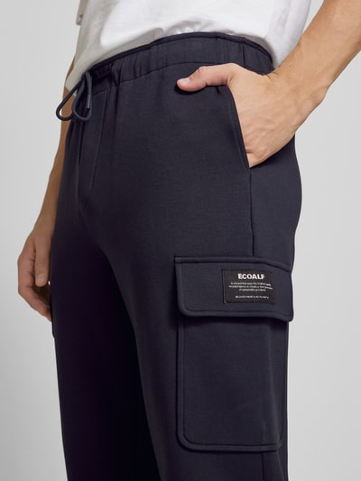 ECOALF Regular fit sweatpants met cargozakken, model 'LIMIAALF' Marineblauw - 3