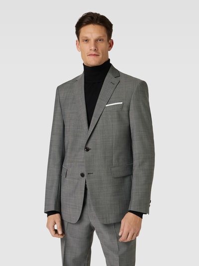 JOOP! Collection Slim Fit 2-Knopf-Sakko mit Webmuster Modell 'Finch' Anthrazit 4