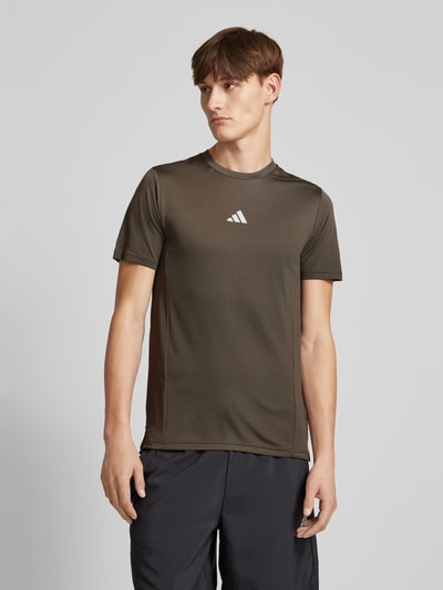 Adidas Training T-Shirt mit Label-Print Anthrazit 4