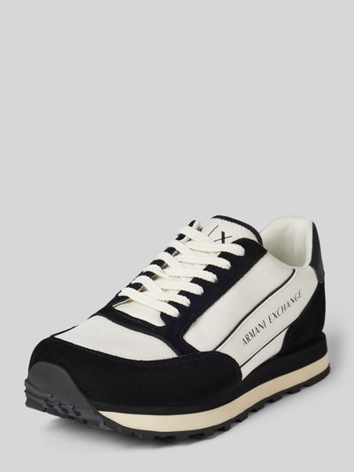 ARMANI EXCHANGE Sneaker mit Label-Print Modell 'ENGLISH' Black 1