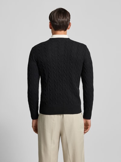 Polo Ralph Lauren Regular fit gebreide pullover van een mix van wol en kasjmier Antraciet - 5
