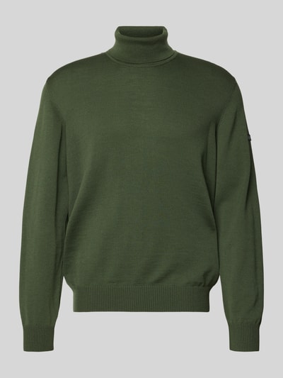 MAERZ Muenchen Gebreide pullover van merinowol Olijfgroen - 2