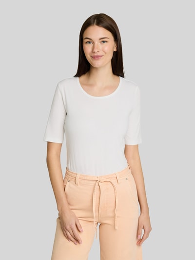 Tom Tailor t-shirt o kroju regular fit z mieszanka bawełny ' Biały 4