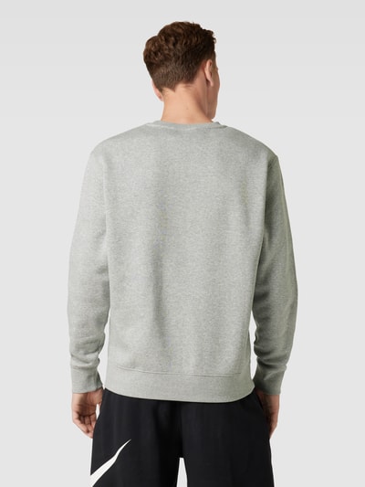 Nike Sweatshirt met labelprint, model 'CLUB' Lichtgrijs gemêleerd - 5