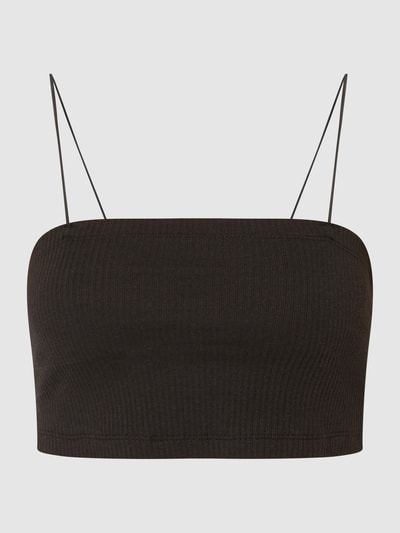 Only Crop Top mit Spaghettiträgern Modell 'Corinna' Black 2