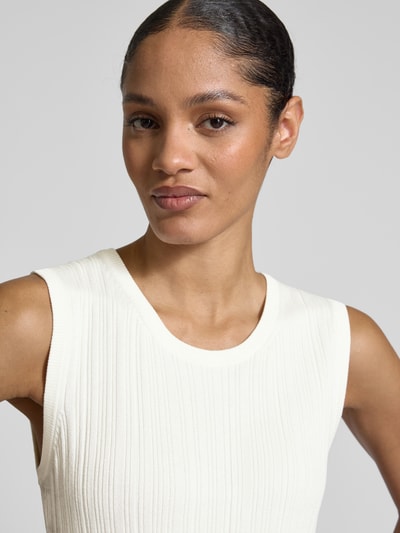 Christian Berg Woman Tanktop in gebreide look Offwhite - 3