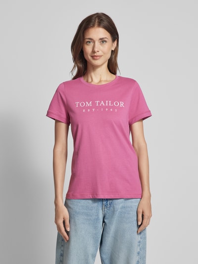 Tom Tailor T-Shirt mit Rundhalsausschnitt  Pink 4