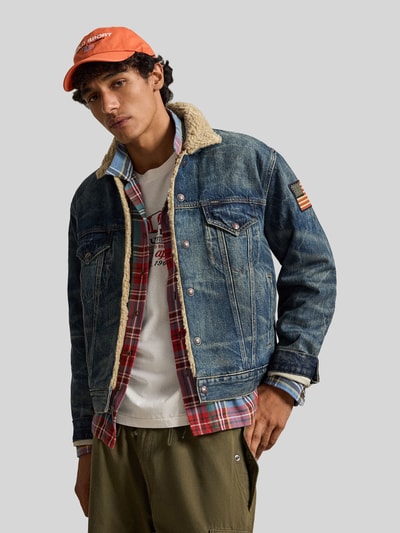 Polo Ralph Lauren Jeansjacke mit Teddykragen aus reiner Baumwolle Jeansblau 4