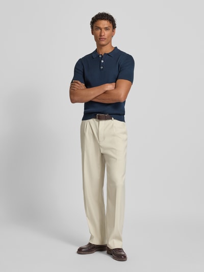JOOP! COLLECTION Slim Fit Poloshirt mit Strukturmuster Marine 1
