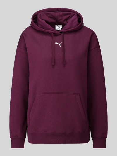 PUMA Relaxed Fit Sweatshirt aus Baumwoll-Mix Bordeaux 2