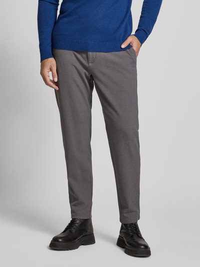 MCNEAL Tapered fit broek met tunnelkoord Donkergrijs - 4