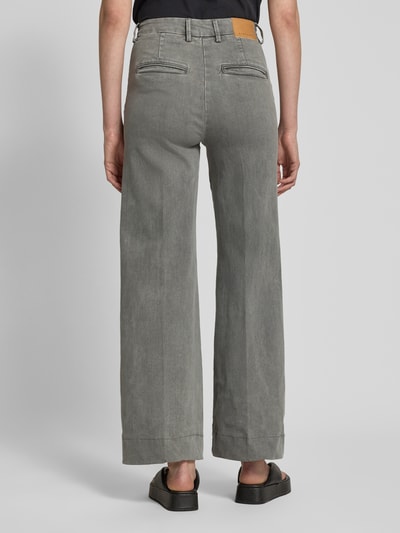 Stefanel Wide Leg Jeans mit Eingrifftaschen Hellgrau 5