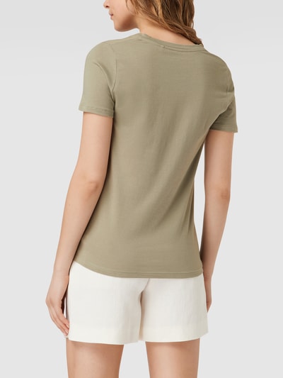 Marc O'Polo T-Shirt mit V-Ausschnitt Khaki 5