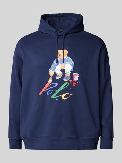 Polo Ralph Lauren Big & Tall PLUS SIZE hoodie met labelprint Marineblauw - 2