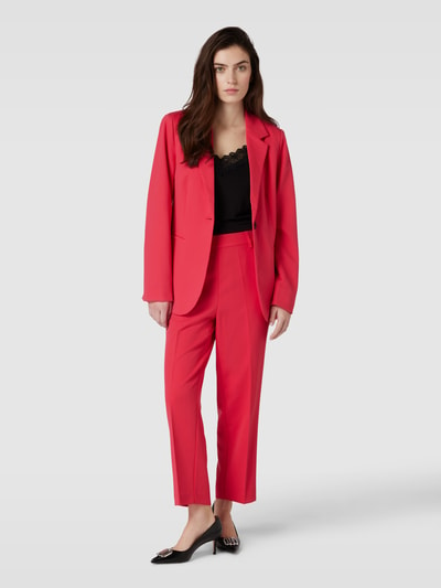 Kaffe Blazer met strookzakken, model 'KASAKURA' Kersenrood - 1