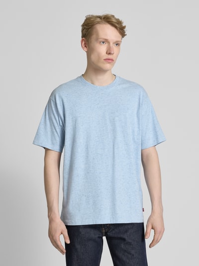 Levi's® T-shirt z wyhaftowanym logo model ‘IGUAN’ Jasnoniebieski 4