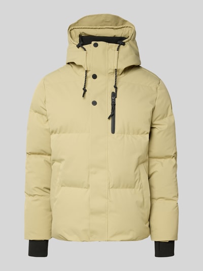 GOFRANCK Kurtka pikowana z kapturem model ‘BAYU’ Jasnozielony 2